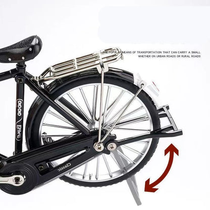 Miniatura de Bicicleta Retrô 28” DIY em Liga Metálica