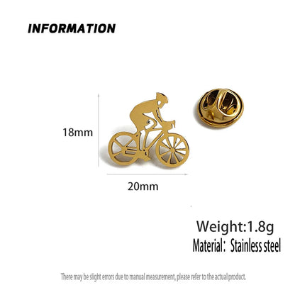 Broche de Bicicleta Dourado
