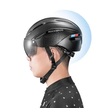 ROCKBROS Cycling Helmet with LED Light