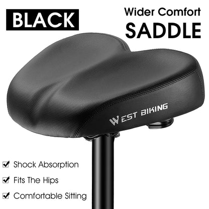 Selim de Bicicleta Confortável WEST BIKING com Dupla Absorção de Impacto