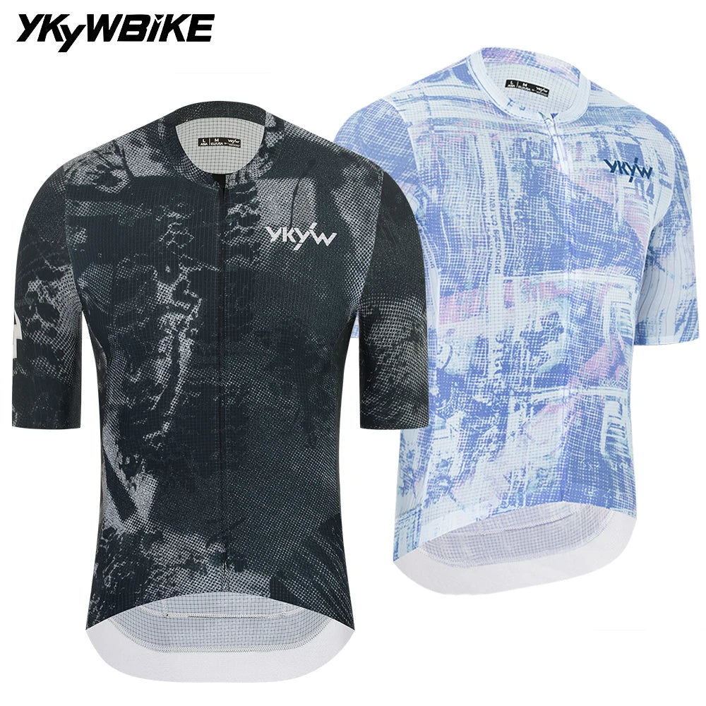 Camisa de Ciclismo Masculina YKYWBIKE Slim Fit