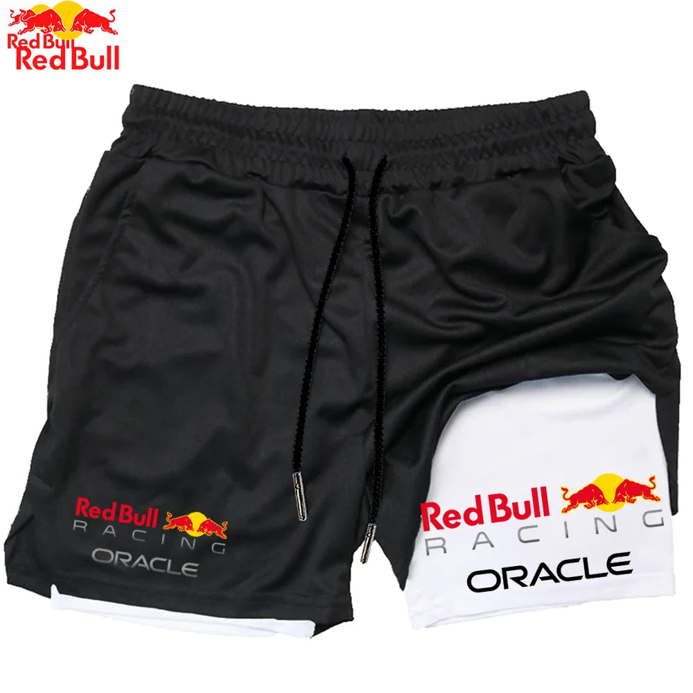 Men's Red Bull 2-in-1 Summer Sports Shorts