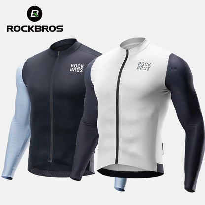 Camisa de Ciclismo Masculina ROCKBROS Color Block