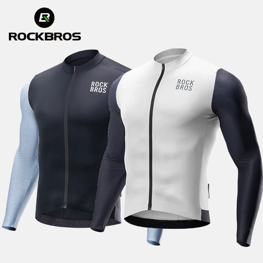 ROCKBROS Men's Color Block Cycling Jersey