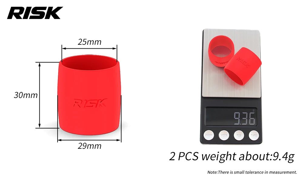 Par de Anéis de Silicone para Guidão de Bicicleta