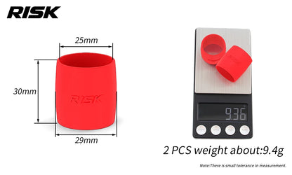 Par de Anéis de Silicone para Guidão de Bicicleta