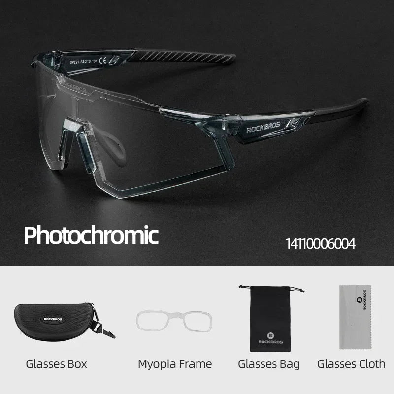 ROCKBROS Photochromic Polarized Cycling Glasses
