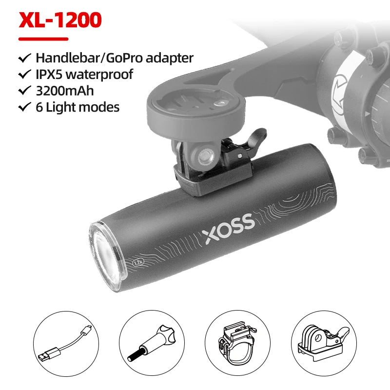 XOSS XL1200 Bicycle Front Light