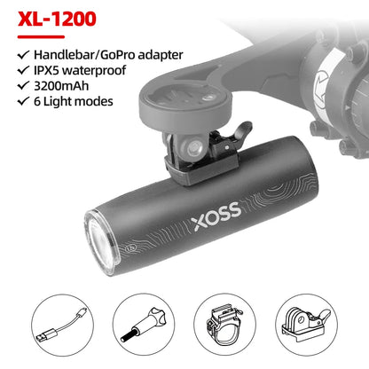 XOSS XL1200 Bicycle Front Light
