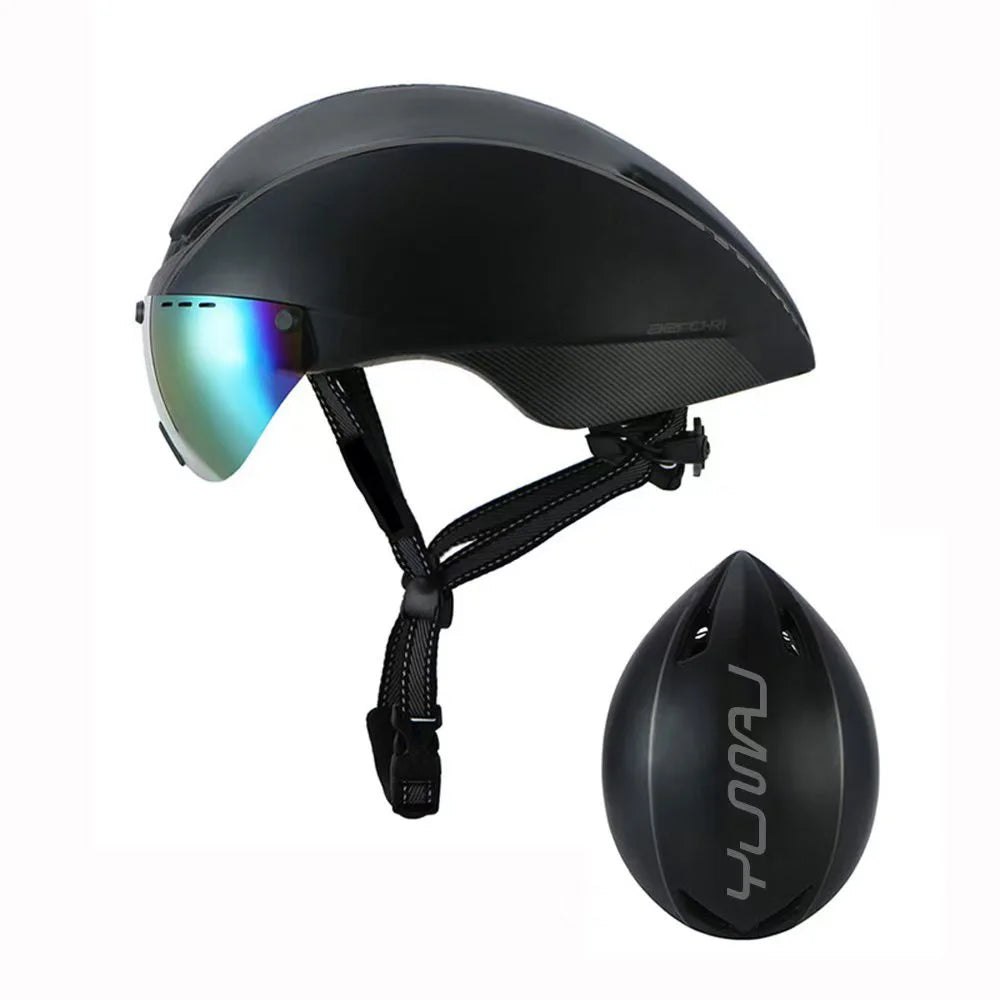 Capacete Aero TT YUMAJ com Viseira