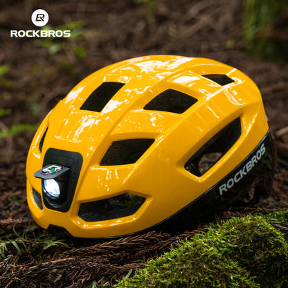 Capacete de Ciclismo ROCKBROS com Luz Integrada