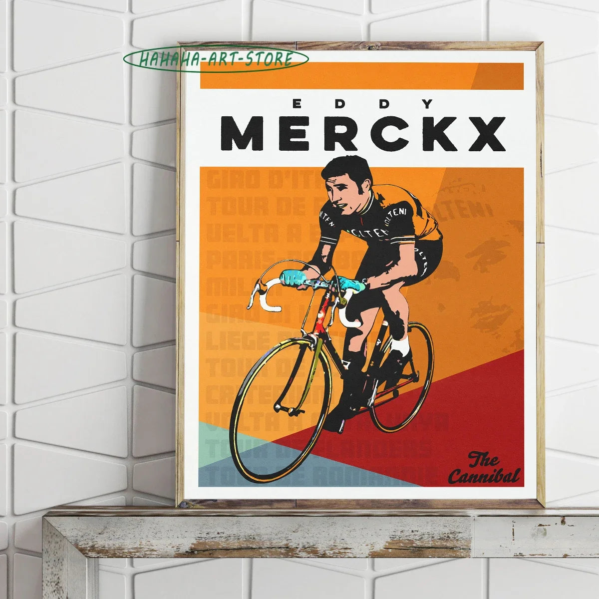 Pôster Decorativo de Ciclismo