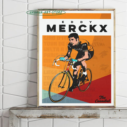 Pôster Decorativo de Ciclismo