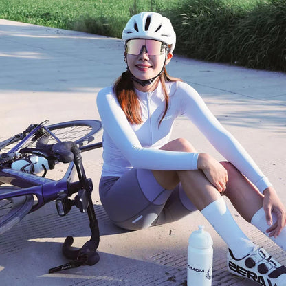 Jersey Ciclismo Feminina BCBE-ING Manga Longa