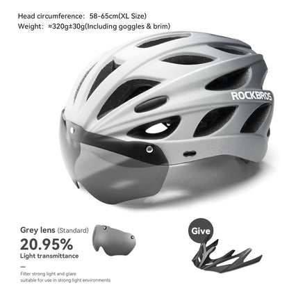 ROCKBROS Lightweight Integrated Cycling Helmet