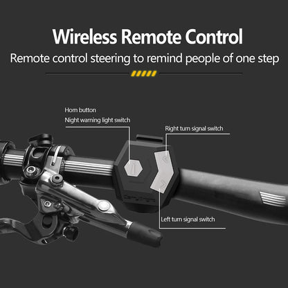 Luz Traseira de Bicicleta LED com Controle Remoto