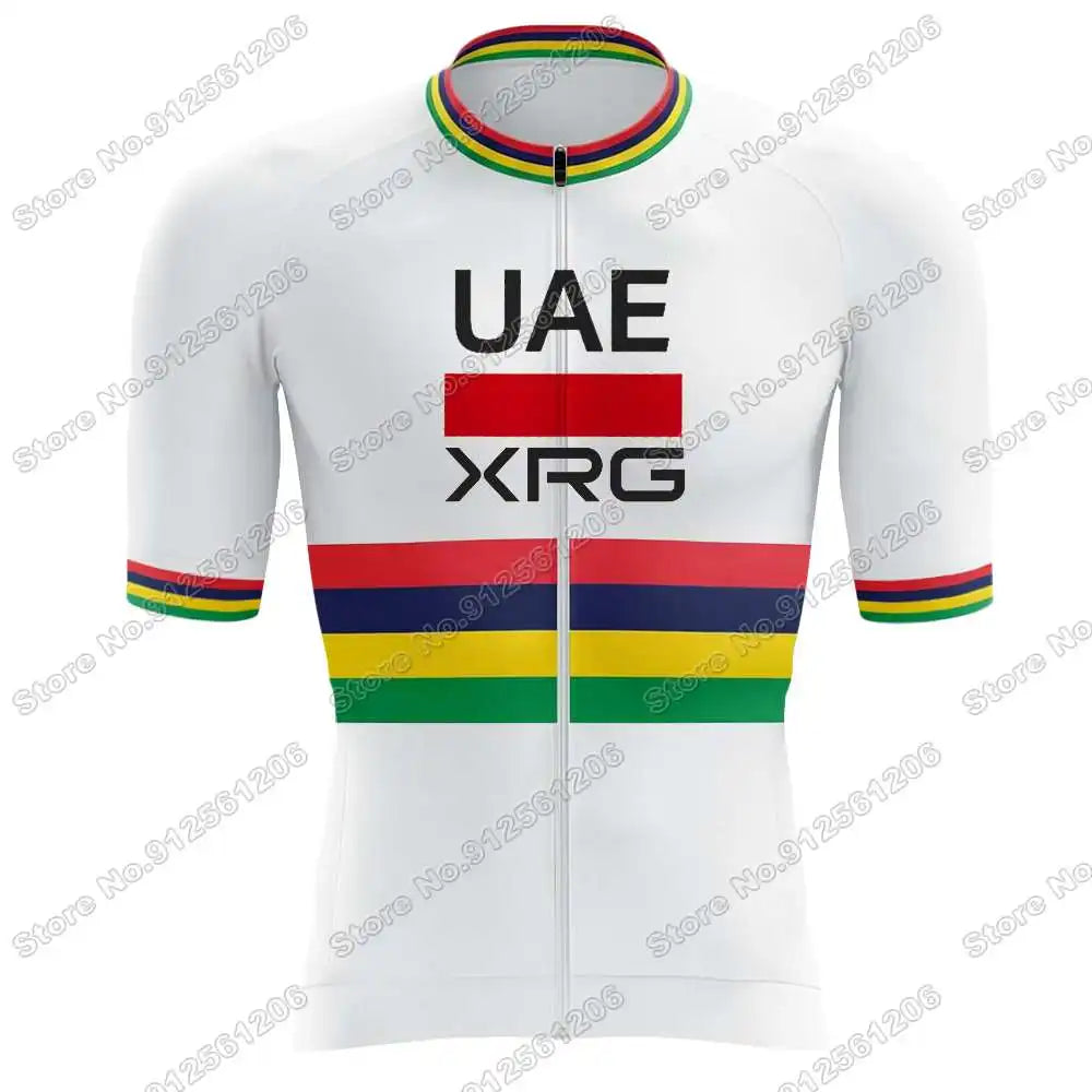 Conjunto de Ciclismo Masculino UAE Team Tadej Pogačar com Bretelle