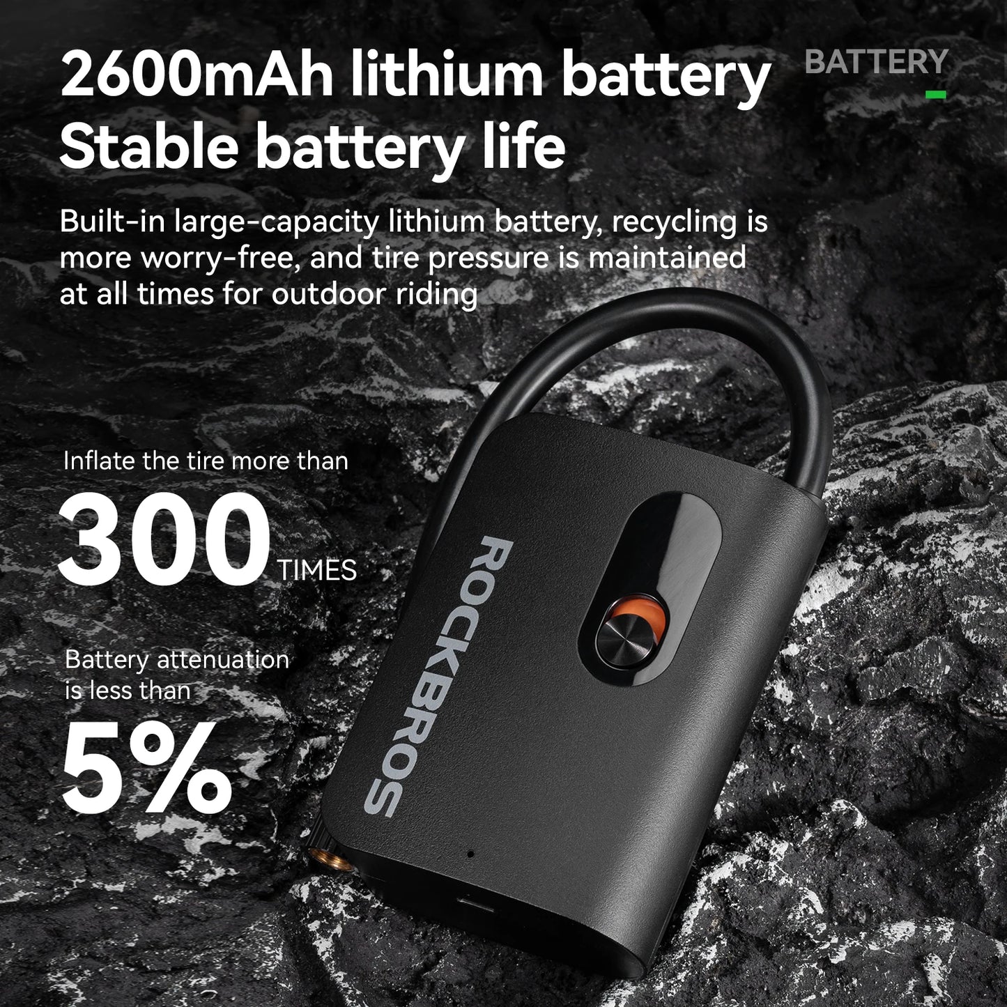 Mini Bomba de Ar Elétrica ROCKBROS