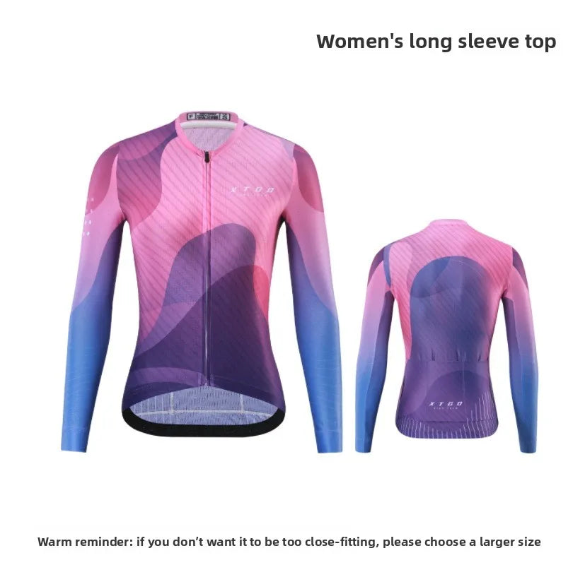 Jersey de Ciclismo Feminina XINTOWN Slim Fit