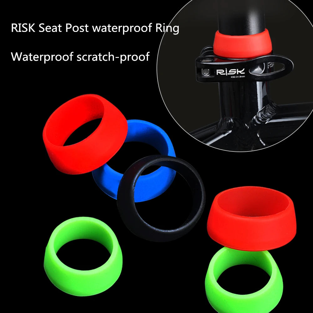 Protetor de Canote de Selim para Bicicleta em Silicone Impermeável