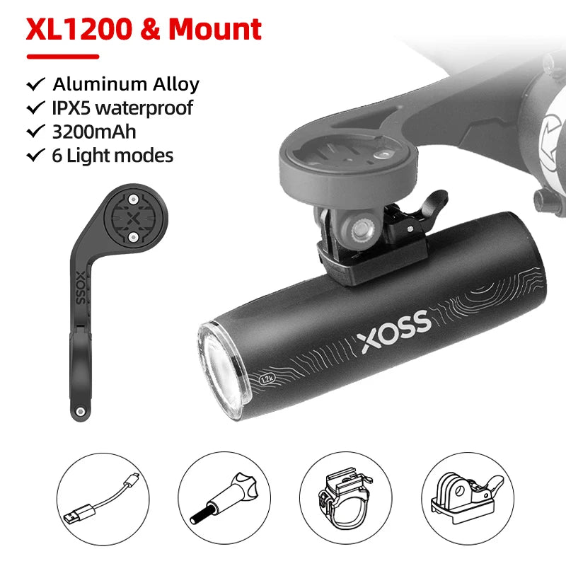 XOSS XL1200 Bicycle Front Light