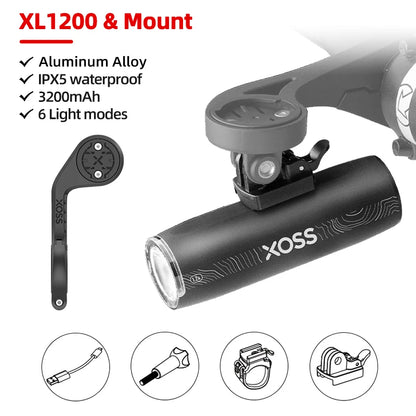 XOSS XL1200 Bicycle Front Light