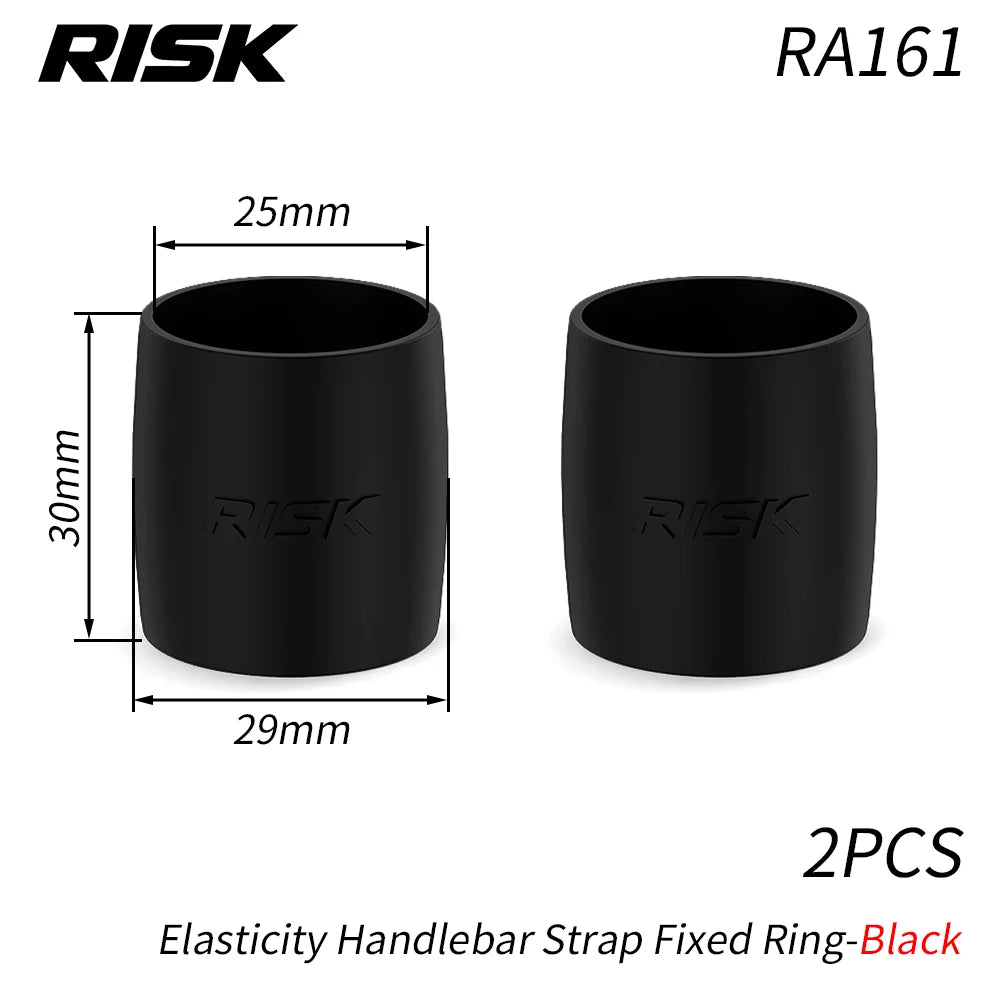Par de Anéis de Silicone para Guidão de Bicicleta