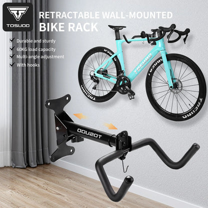 Suporte de Parede para Bicicleta TOSUOD Ajustável em Aço Carbono