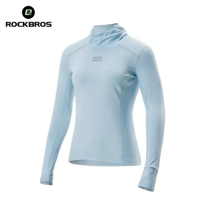 Camisa de Ciclismo Feminina ROCKBROS com Capuz