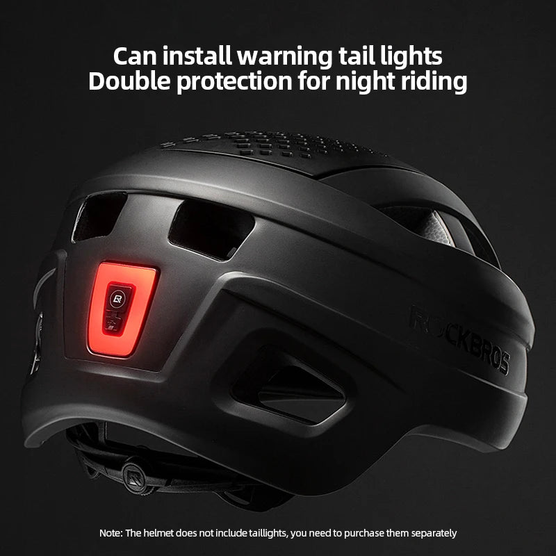 Capacete de Ciclismo ROCKBROS com Luz 9 Modos