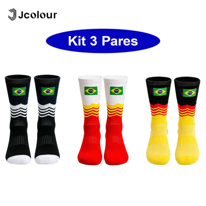 Kit com 3 Pares de Meias Esportivas