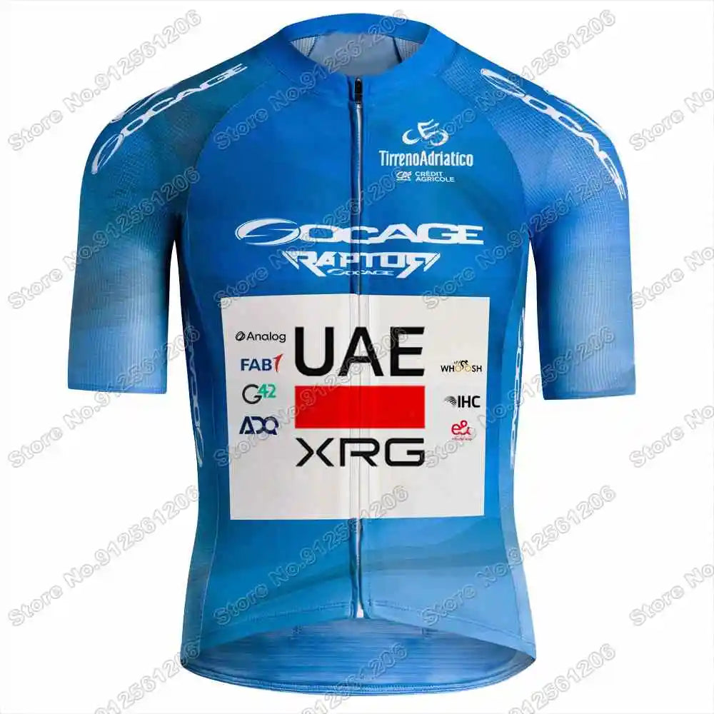 Conjunto de Ciclismo Masculino UAE Team Tadej Pogačar com Bretelle