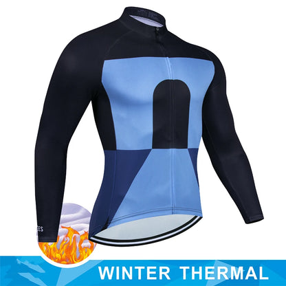 Jersey de Ciclismo Masculina Térmica de Inverno