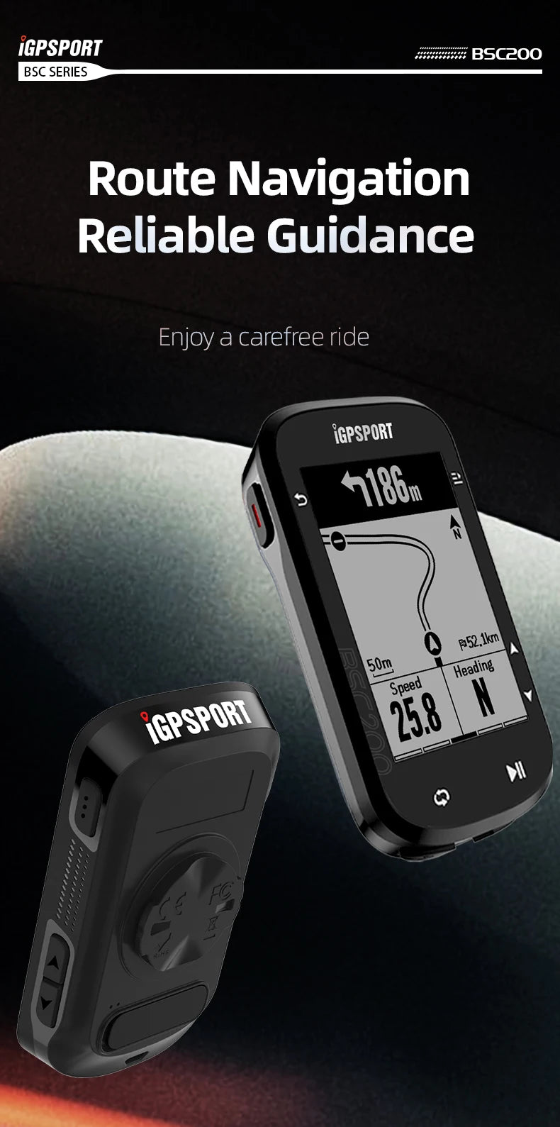 Ciclocomputador GPS iGPSPORT BSC200