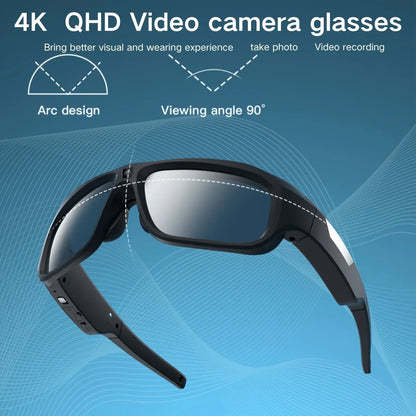 Óculos Câmera 4K HD – Smart Glasses p/ Gravação
