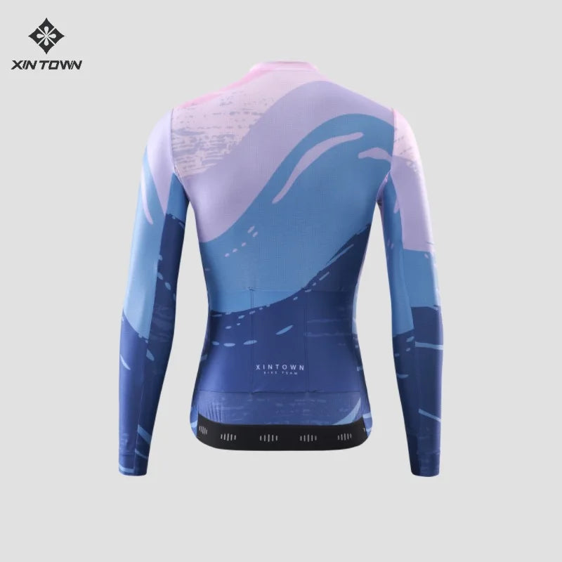 Jersey de Ciclismo Feminina XINTOWN Manga Longa