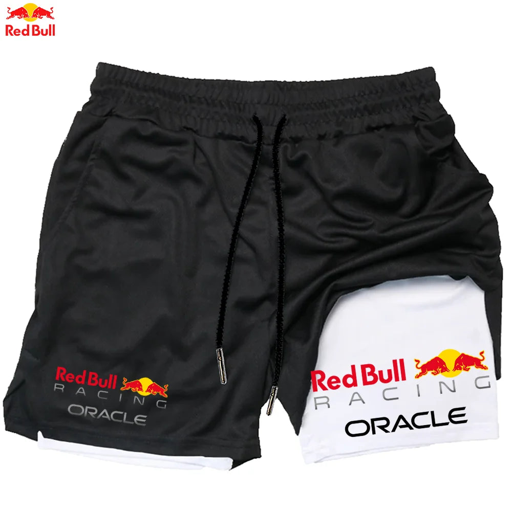 Men's Red Bull 2-in-1 Summer Sports Shorts