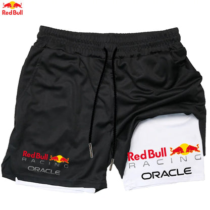 Men's Red Bull 2-in-1 Summer Sports Shorts