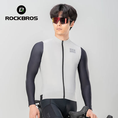 Camisa de Ciclismo Masculina ROCKBROS Color Block