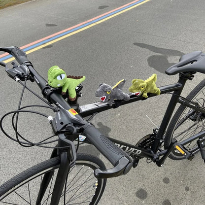 Enfeite de Guidão de Bicicleta Dinossauro de Pelúcia