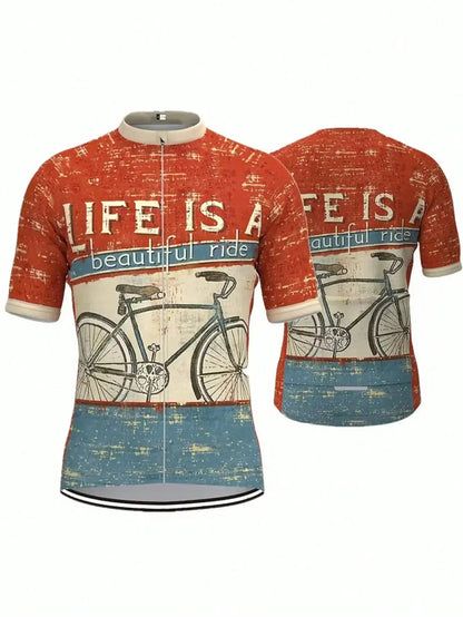 Camiseta de Ciclismo Masculina Manga Curta