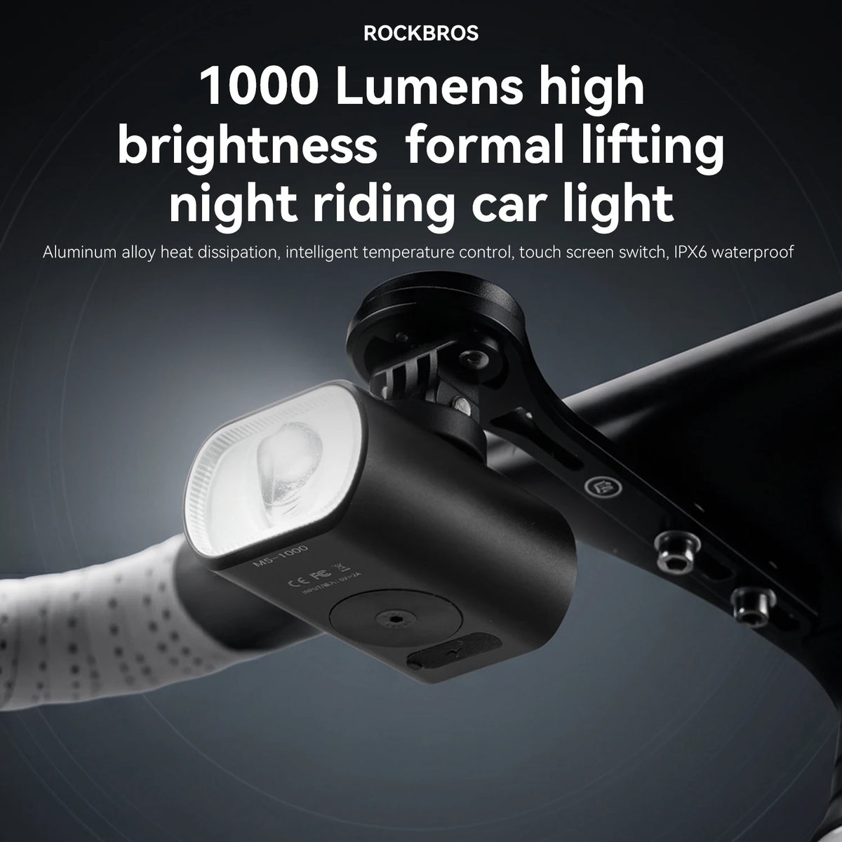 Farol de Bike ROCKBROS 1000LM