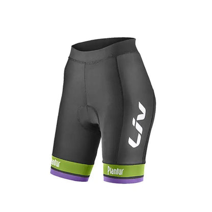 Short e Bretelle de Ciclismo Feminino LIV com Forro em Gel