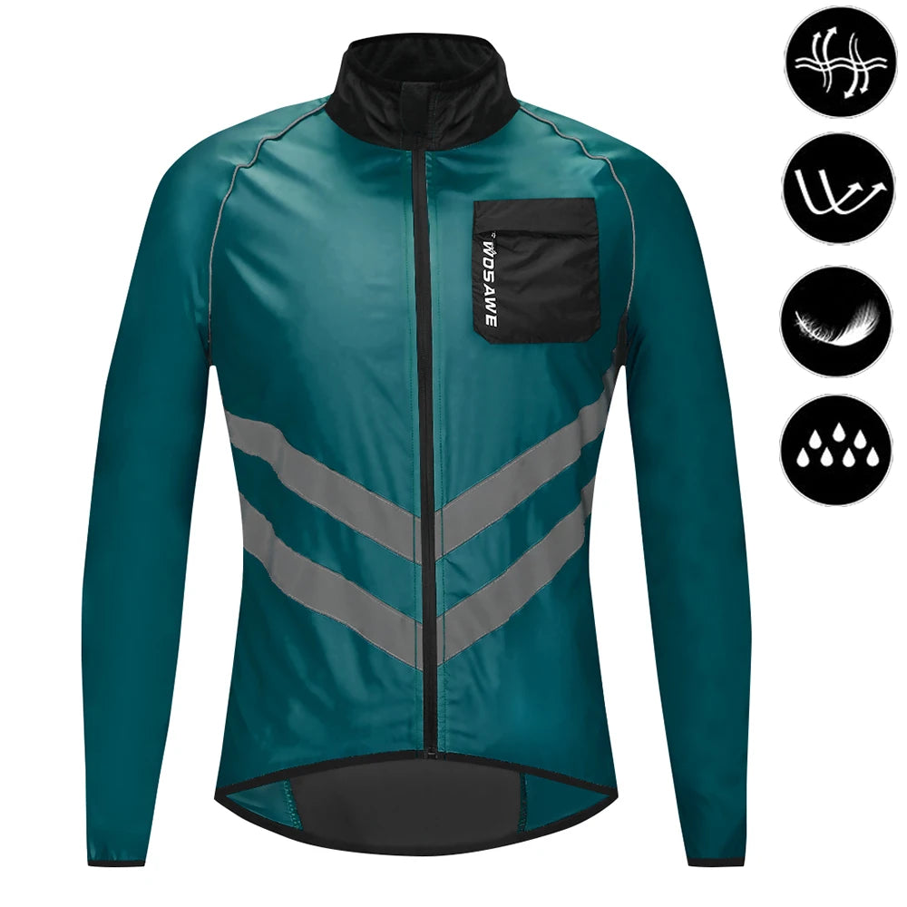 Jaqueta Corta Vento Masculina WOSAWE Refletiva