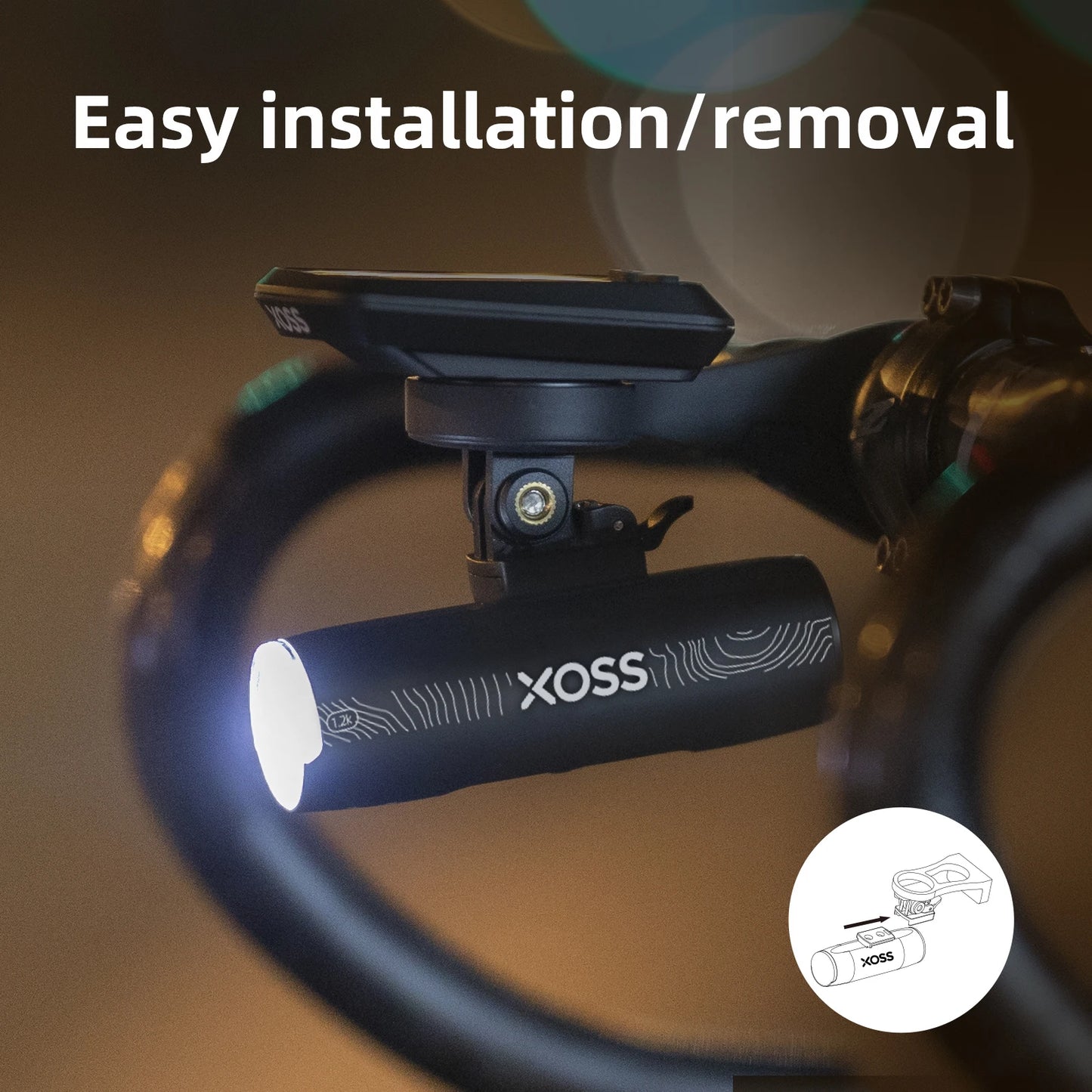 XOSS XL1200 Bicycle Front Light