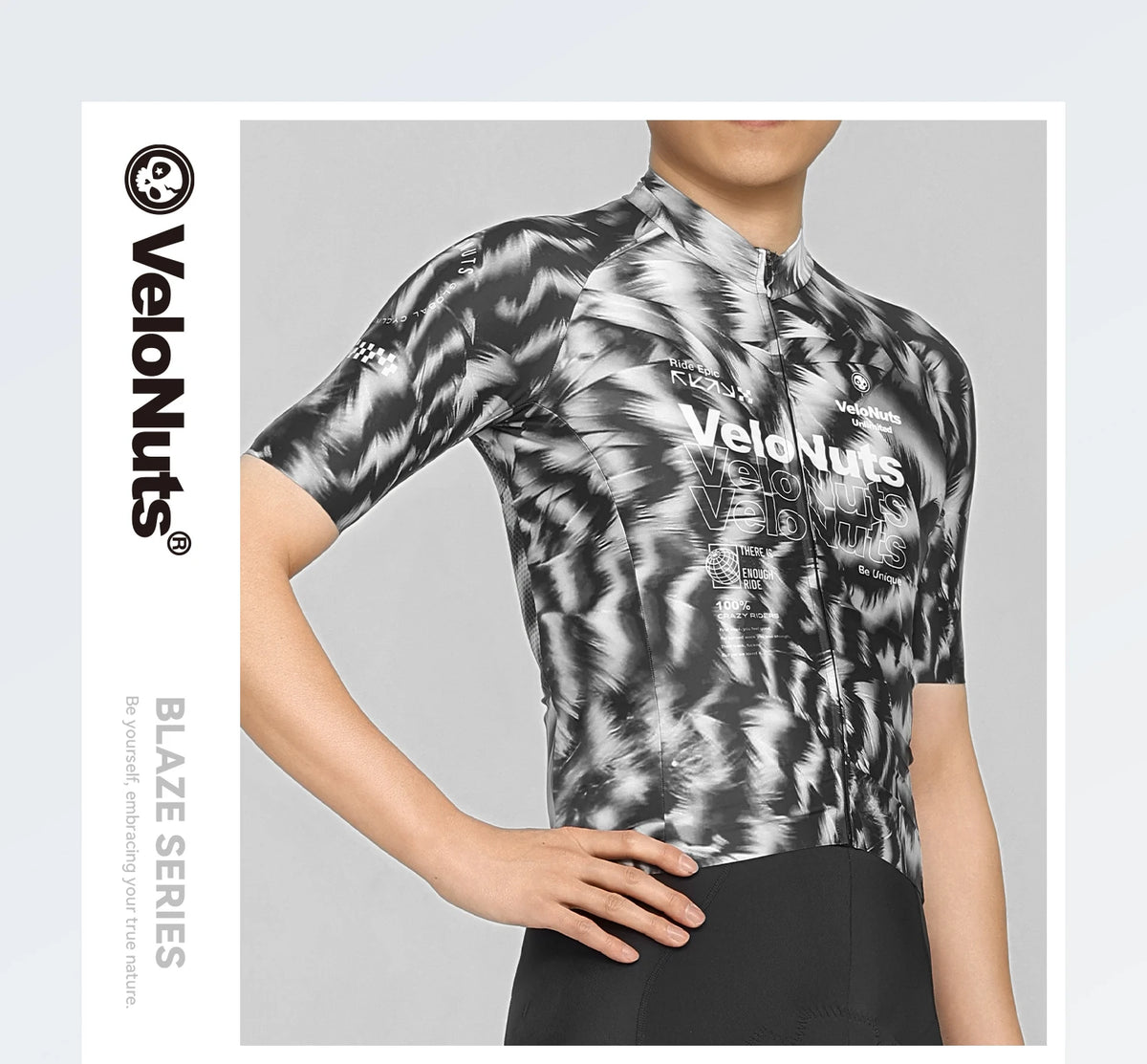Camisa de Ciclismo Masculina VELONUTS Slim Fit