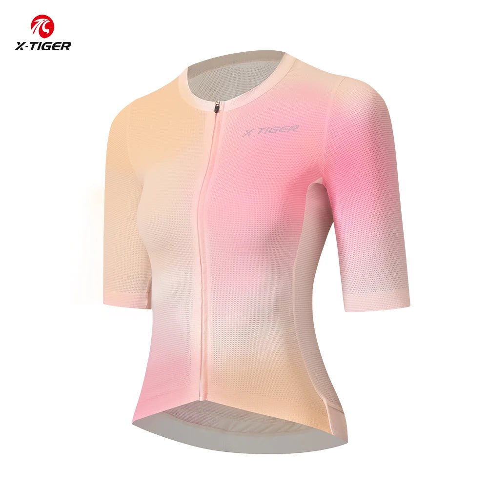 Camisa de Ciclismo Feminina X-TIGER