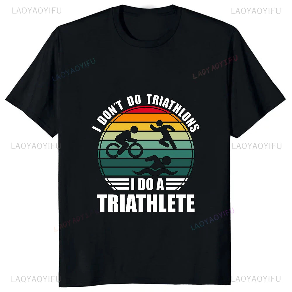 Camiseta Masculina Swim Bike Run Triathlon