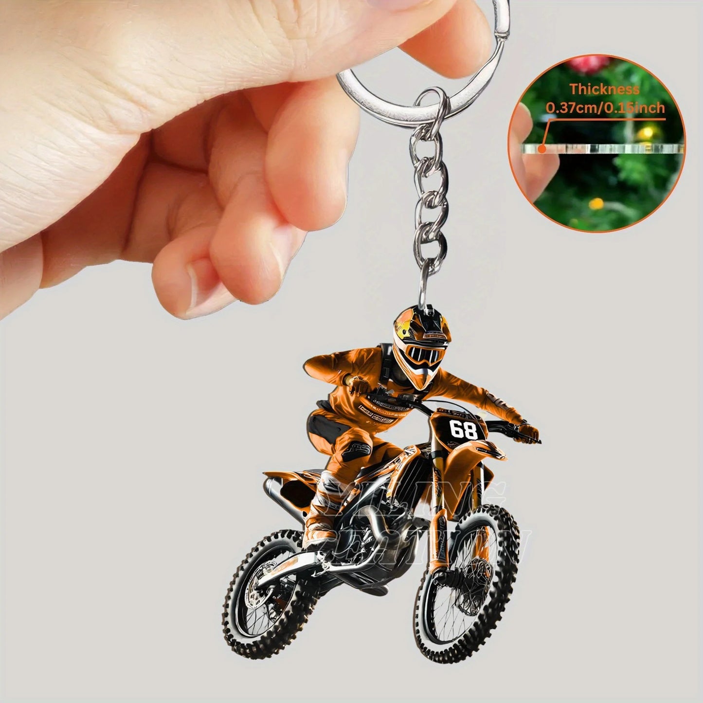 Chaveiro Ciclista em Acrílico