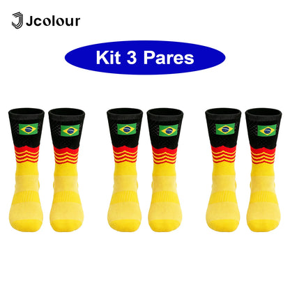 Kit com 3 Pares de Meias Esportivas